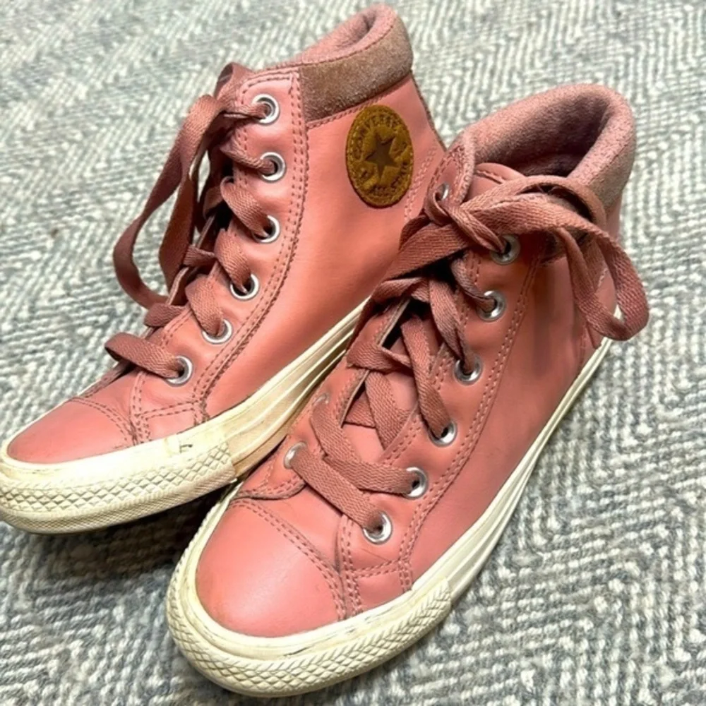 Converse Chuck Taylor All‎ Star Berkshire fleece lined Hi Pink Leather  Size 3